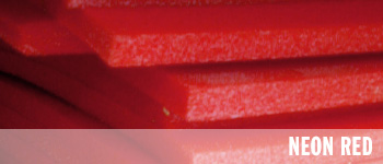 Foam Specs - Deep Black Foam Specs - Neon Red