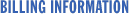 Billing Information